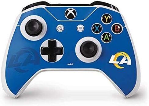 Skinit Decal Gaming Skin Compatible with Xbox One S Controller - Officially Licensed NFL Los Angeles Rams Double Vision Design in Saudi Arabia