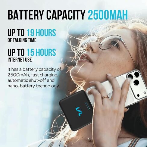 LVL Spark Charger - 3 Pack- Midnight Black - Hot Pink - Deep Purple USB C 2500mAh Power Bank Portable Charger Bundle in Saudi Arabia