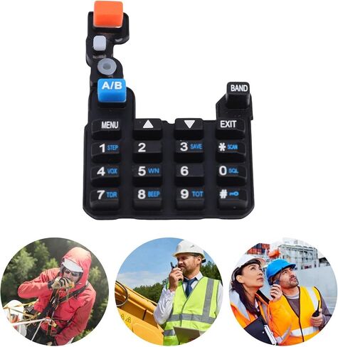 ASHATA Numeric Keypad Keyboard for -5R -5RA -5RC -5RE Series, Replacement Radio Number Keyboard Silicone Keypad 10PCS in Saudi Arabia