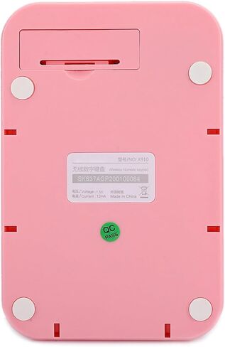 SUNGOOYUE Mini Wireless Numeric Keypad, Retro Round Cap Design, 2.4G Connectivity, Compatible with Laptop and Desktop, Great for Financial Accounting in Saudi Arabia