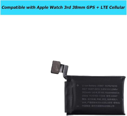 A1847 Replacement Battery Compatible with Apple Watch Series 3 38mm GPS + LTE Cellular Version A1847 with Toolkit in Saudi Arabia