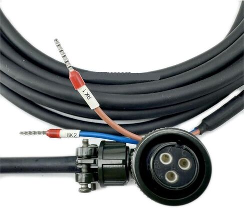 3 cores Brake Cable A06B-6114-K12 for Z axis servo Motor for Fixed scenarios(Straight Plug,15M) in Saudi Arabia