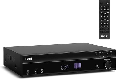 Pyle 5.2 Channel Bluetooth Home Theater Amplifier, 240 watts Peak Power, Microphone Input with Echo for Karaoke, ARC Hi-Def Input, USB-A Input with MP3 Player, FM Radio - PT875BT in Saudi Arabia