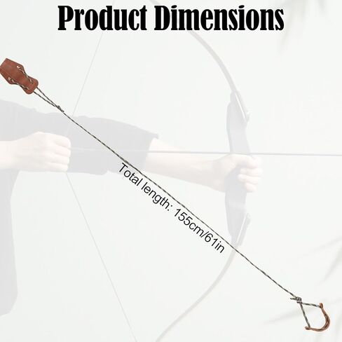 أداة سترينجر لقوس الرماية، سترينجر من الجلد والنايلون مع وسادات مضادة للانزلاق، ملحقات تثبيت سلسلة قوس منحني آمنة ومتينة لمختلف ملحقات ممارسة الأقواس المنحنية المختلفة in Kuwait