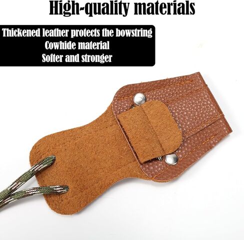 أداة سترينجر لقوس الرماية، سترينجر من الجلد والنايلون مع وسادات مضادة للانزلاق، ملحقات تثبيت سلسلة قوس منحني آمنة ومتينة لمختلف ملحقات ممارسة الأقواس المنحنية المختلفة in Kuwait