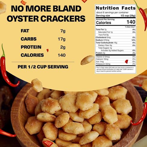 Wicked Minis Soup & Oyster Crackers-Saltine Crackers Salted Flavored Mini Puffed Soup, Savory Snacking Mix Seasoned Croutons Salad Toppers, Crackers for Chili 6oz(Garlic Parmesan, Pack of 3) in Saudi Arabia