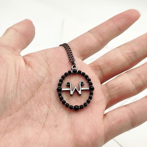 Necklace for Addams Cosplay Costume Jewelry Accessories Merch Halloween Party Gift Stuff (A) in Saudi Arabia