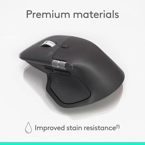 Logitech MX Master 4 for Business, Wireless Mouse with Quiet Clicks, 8K DPI, MagSpeed Scrolling, Logi Bolt Receiver, Bluetooth, Actions Ring, Haptics, USB-C Charging – Graphite in Saudi Arabia