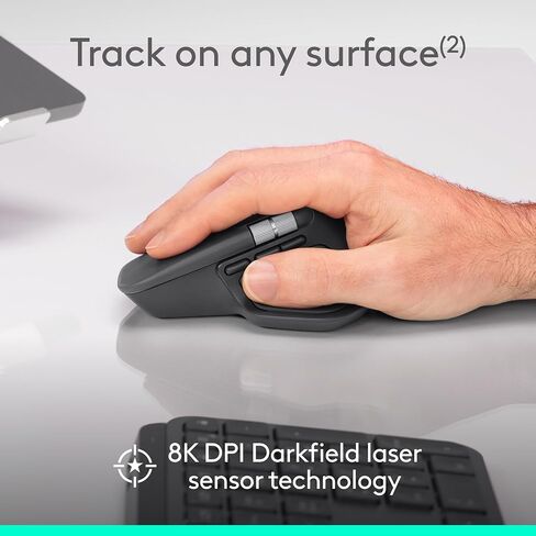 Logitech MX Master 4 for Business, Wireless Mouse with Quiet Clicks, 8K DPI, MagSpeed Scrolling, Logi Bolt Receiver, Bluetooth, Actions Ring, Haptics, USB-C Charging – Graphite in Saudi Arabia