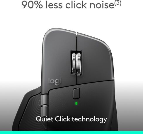 Logitech MX Master 4 for Business, Wireless Mouse with Quiet Clicks, 8K DPI, MagSpeed Scrolling, Logi Bolt Receiver, Bluetooth, Actions Ring, Haptics, USB-C Charging – Graphite in Saudi Arabia