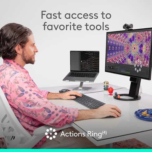 Logitech MX Master 4 for Business, Wireless Mouse with Quiet Clicks, 8K DPI, MagSpeed Scrolling, Logi Bolt Receiver, Bluetooth, Actions Ring, Haptics, USB-C Charging – Graphite in Saudi Arabia