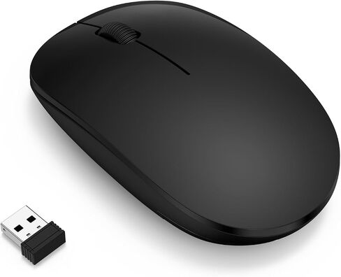 Wireless Mouse for Laptop,2.4GHz Computer Mouse Ambidextrous 3-Button Control with USB A Receiver Wireless Mice for PC, Windows Computers,Macs,Linux，iPad and Laptops,Desktop in Saudi Arabia