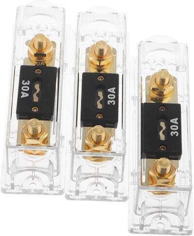 3Pcs Auto Fuse Holder Block for Car Audio Modification Reliable Fuse Box Distribution Block for Enhanced Safety Easy Installation Broad Compatibility for Various Vehicles in Saudi Arabia