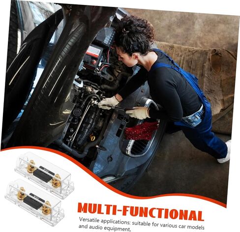 3Pcs Auto Fuse Holder Block for Car Audio Modification Reliable Fuse Box Distribution Block for Enhanced Safety Easy Installation Broad Compatibility for Various Vehicles in Saudi Arabia