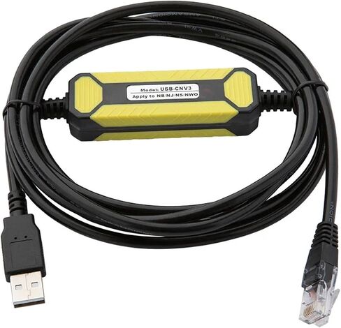 USB-CNV3 لكابل برمجة سلسلة NB NJ NS NW0 NN-CNV3 خط تنزيل بيانات المنفذ التسلسلي مطلي بالذهب (مطلي بالذهب) in Saudi Arabia