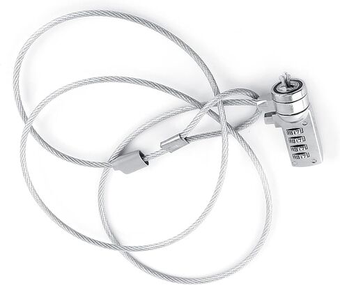 CHICIRIS Laptop Lock Cable Chain Theft Deterrent, 4-Digit Resettable Function for Maximum Security, Compatible with All Notebooks, Convenient Operation for Desktops in Saudi Arabia