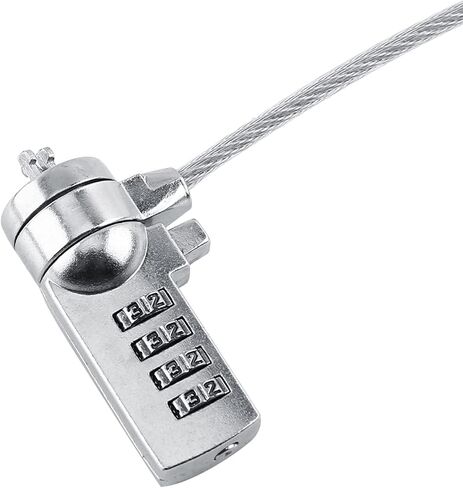 CHICIRIS Laptop Lock Cable Chain Theft Deterrent, 4-Digit Resettable Function for Maximum Security, Compatible with All Notebooks, Convenient Operation for Desktops in Saudi Arabia
