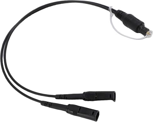 Walfront 1 in 2 Out Optical Splitter SPDIF Digital Audio Cable Male to Female with Stable Signal Transfer Tight Connection for Home Theater Soundbar in Saudi Arabia