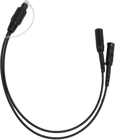 Walfront 1 in 2 Out Optical Splitter SPDIF Digital Audio Cable Male to Female with Stable Signal Transfer Tight Connection for Home Theater Soundbar in Saudi Arabia