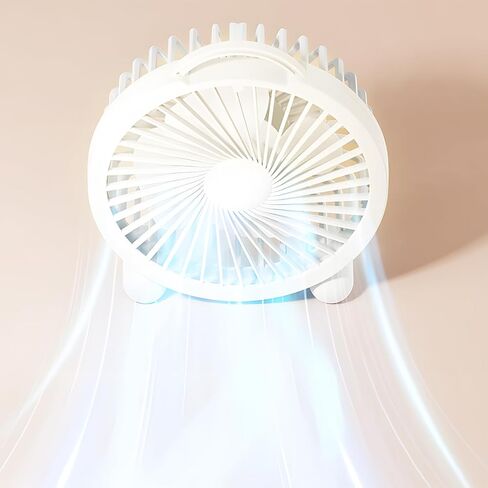 Portable Summer Mini Fan USB Rechargeable Bedside Desk Quiet Fans For Outdoor Home Office,Green in Saudi Arabia
