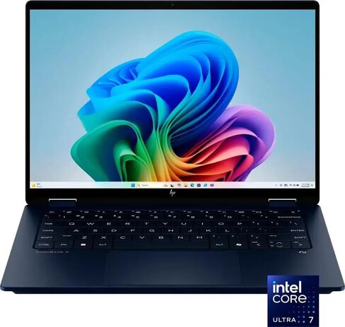 HP OmniBook X Flip 2-in-1 Laptop 14" WUXGA Touchscreen Intel 8-Core Ultra 7 256V Intel Arc Graphics 140V 16GB LPDDR5 1TB SSD Thunderbolt 4 Wi-Fi 6E Backlit Keyboard 5MP + IR Camera Win11 Pro in Saudi Arabia