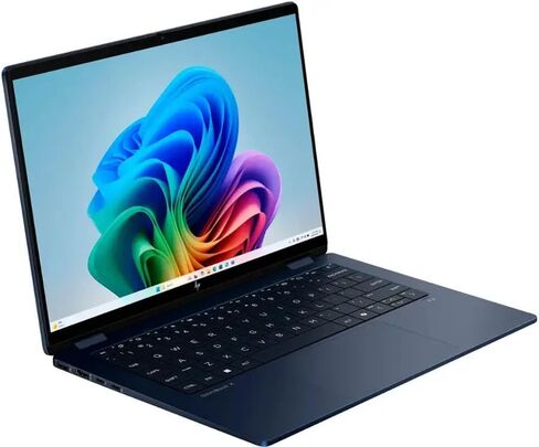 HP OmniBook X Flip 2-in-1 Laptop 14" WUXGA Touchscreen Intel 8-Core Ultra 7 256V Intel Arc Graphics 140V 16GB LPDDR5 1TB SSD Thunderbolt 4 Wi-Fi 6E Backlit Keyboard 5MP + IR Camera Win11 Pro in Saudi Arabia
