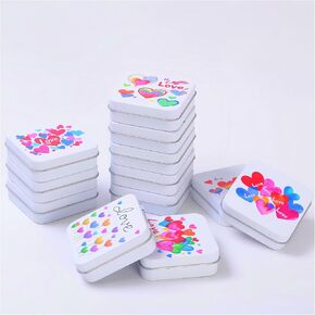 6 Pieces 4oz Heart Shaped Empty Golden Metal Tin Cans with Clear Window Lids for Candle Making, Candies, Gifts & Treasures in Kuwait