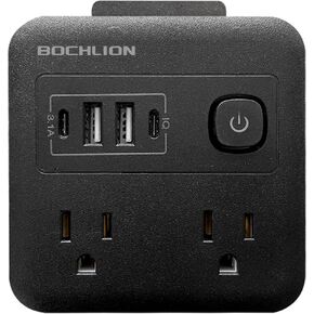 موسع منافذ متعددة المكونات مع USB - مقسم حماية من زيادة التيار 4 شاحن حائط USB - مقسم منافذ متعددة المقابس، منفذ متباعد على نطاق واسع للسفر، المنزل، غرفة النوم الجامعية (أبيض) in Kuwait