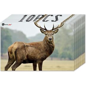 Atflbox 23" x 35" Highly Visible Non-Reactive Animal Shooting Paper Target, Big Game Realistic Deer Heavy-Duty Paper Targets for Use with All Guns & Calibers - Folded in Saudi Arabia