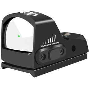 UUQ Mini Reflex أحمر/أخضر نقطة رؤية للبنادق والمسدسات والبنادق 2MOA، 7 تعديلات سطوع، مناسبة لسكك حديد RMR أو Picatinny مقاس 20 مم in Kuwait
