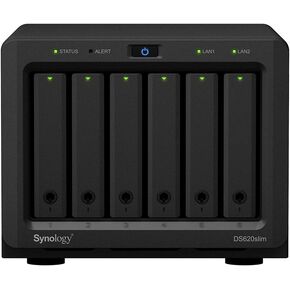 خادم Synology DiskStatoin DS1621+ NAS للأعمال مع وحدة المعالجة المركزية Ryzen 2.2 جيجا هرتز، وذاكرة 32 جيجا بايت، وتخزين محرك أقراص ثابتة سعة 108 تيرابايت، ومنفذي LAN بسرعة 1 جيجابت، ونظام تشغيل DSM in Saudi Arabia