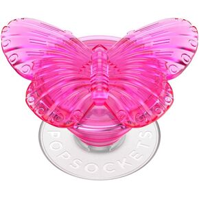 ​​​​PopSockets Phone Grip with Expanding Kickstand, Adhesive Grip, Enamel - Molded Butterfly Magenta in Saudi Arabia