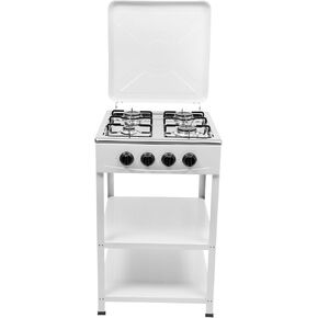 موقد غاز البروبان المحمول، موقد غاز طبيعي مع 4 حروق في الهواء الطلق موقد البروبان موقد التخييم مع 2 رف تخزين شوايات البروبان مع غطاء موقد الطبخ للمنزل المطبخ RV في الهواء الطلق (أسود) in Kuwait