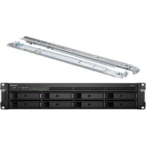 Synology RackStation RS1221+ NAS Server with Ryzen 2.2GHz CPU, 32GB Memory, 32TB SSD Storage, 4 x 1GbE LAN Ports, DSM Operating System Bundle with Rail kit in Saudi Arabia