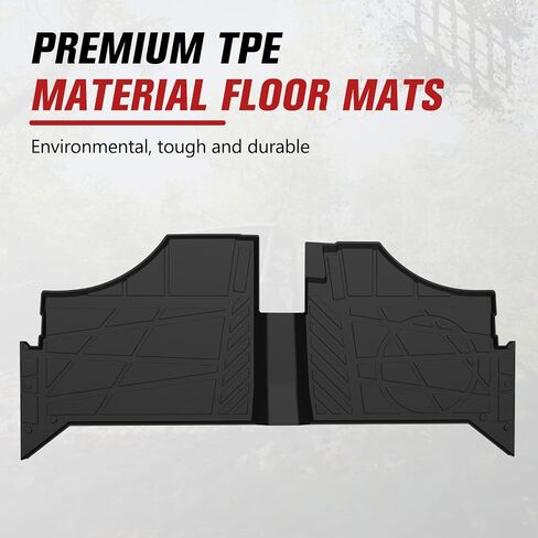 AUPOWER TPE Floor Mats for Polaris Ranger Crew XP 1000 2019-2025, UTV Front & Rear Row Floor Slush Liners, All Weather TPE Protection Accessories, Replace OEM # 2882780, 4 Seater, Black, 4PCS in Saudi Arabia