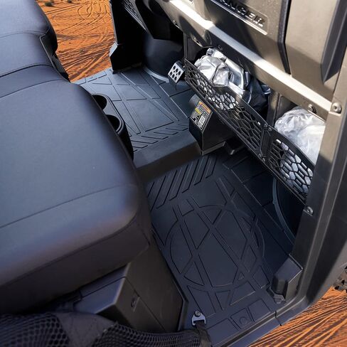 AUPOWER TPE Floor Mats for Polaris Ranger Crew XP 1000 2019-2025, UTV Front & Rear Row Floor Slush Liners, All Weather TPE Protection Accessories, Replace OEM # 2882780, 4 Seater, Black, 4PCS in Saudi Arabia