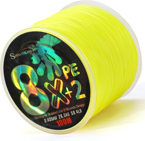 100m Durable Braided Fishing Line for Flounder, Redfish, and Inshore Fishing - Resistant to Wear and Tear in Saudi Arabia