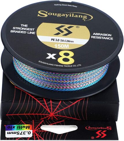 150m Braided Fishing Line X8,Super Strong, Abrasion Resistant, No Stretch, Hi-Grade Performance Fishing Line in Saudi Arabia