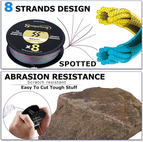 150m Braided Fishing Line X8,Super Strong, Abrasion Resistant, No Stretch, Hi-Grade Performance Fishing Line in Saudi Arabia