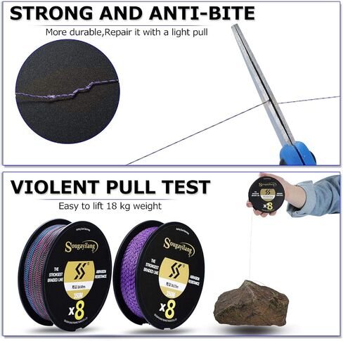 150m Braided Fishing Line X8,Super Strong, Abrasion Resistant, No Stretch, Hi-Grade Performance Fishing Line in Saudi Arabia