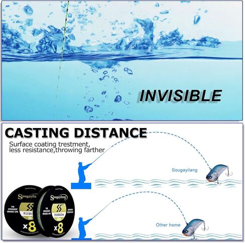 150m Braided Fishing Line X8,Super Strong, Abrasion Resistant, No Stretch, Hi-Grade Performance Fishing Line in Saudi Arabia
