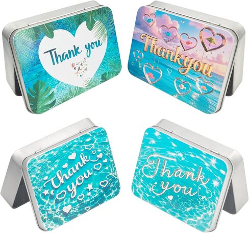 6 Pieces 4oz Heart Shaped Empty Golden Metal Tin Cans with Clear Window Lids for Candle Making, Candies, Gifts & Treasures in Saudi Arabia