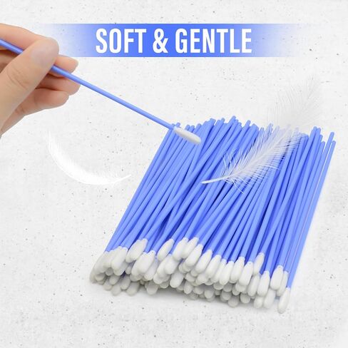 Wellgler's 6.42'' Gun Cleaning Swabs, Long swabs,Gun Cleaning Supplies，Lint Free Foam swabs(Blue 200pcs) in Saudi Arabia