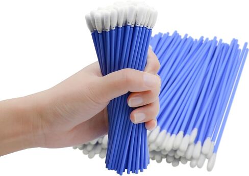 Wellgler's 6.42'' Gun Cleaning Swabs, Long swabs,Gun Cleaning Supplies，Lint Free Foam swabs(Blue 200pcs) in Saudi Arabia