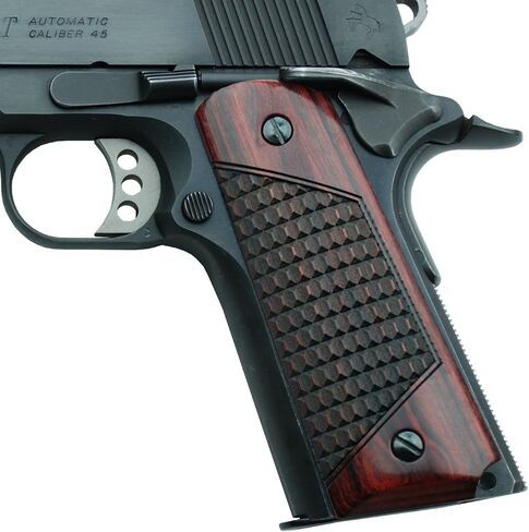 Altamont 1911 Grips - Crocback - Full Size 1911 Real Wood Gun Grips w. Ambi Safety fits Most Commander, Standard & Government 1911 Models - Made in USA in Saudi Arabia