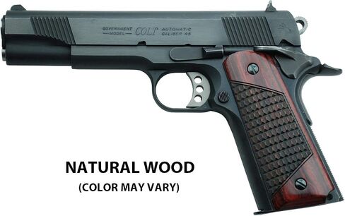 Altamont 1911 Grips - Crocback - Full Size 1911 Real Wood Gun Grips w. Ambi Safety fits Most Commander, Standard & Government 1911 Models - Made in USA in Saudi Arabia