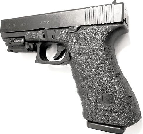 شريط قبضة مسدس Handleitgrips متوافق مع Glock 20 & 21 Gen 4 - شريط قبضة مسدس مطاطي أسود مزخرف مع حشوة حمراء، سهل التركيب، أجزاء وإكسسوارات البندقية، مملوكة للمحاربين القدامى، صنع في الولايات المتحدة الأمريكية in Saudi Arabia