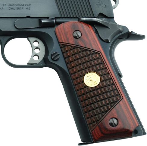 Altamont 1911 Grips - Crocback - Full Size 1911 Real Wood Gun Grips w. Ambi Safety fits Most Commander, Standard & Government 1911 Models - Made in USA in Saudi Arabia