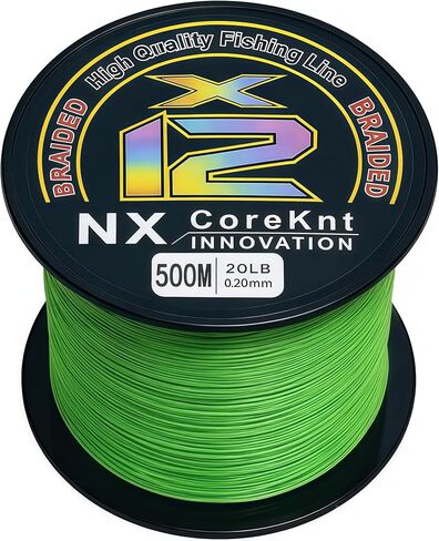 Braided Fishing Line, 12 Strands Pro Grade Braid Fishing Line - Abrasion Resistant - Zero Stretch - Super Tough - Braided Lines for Saltwater or Freshwater in Saudi Arabia