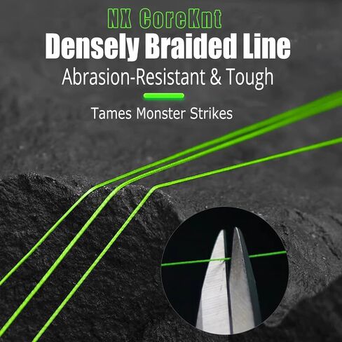 Braided Fishing Line, 12 Strands Pro Grade Braid Fishing Line - Abrasion Resistant - Zero Stretch - Super Tough - Braided Lines for Saltwater or Freshwater in Saudi Arabia